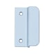 Balcony door handle, type B For private living areas - BALCDH-ALU-B-F1/SILVER - 1