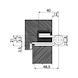 OBX 20-9277/120 hinge plate - HNGEPLT-(OBX-20-9277-120-BN)-A2-MATT - 3