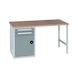 Pracovný stôl PRO WUS 1 - PRAC.DOSKA -STA-PRO-WUS1/2-2000-RAL7042 - 1
