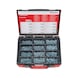 Raised countersunk head screw assortment 1100 pieces in system case 4.4.1. - 1
