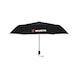 Pocket umbrella black with silver edge - 2