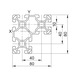 Profile system - PRFLSYS-SB-ALU-ELO-FL10-L-40X80X80X6060 - 2