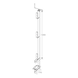 Bracket for temporary railing WA-10 - BRKT-RL-(WA-10)-H1300MM - 2