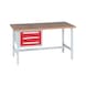 Pracovný stôl PRO WUSK - PRAC.DOSKA -PRO-WUSK1/3-1500-RAL3020 - 1