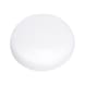 Flat cover cap with flange For metal frame anchors - CAP-FL-W.FLG-(0910)-WHITE - 1