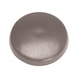 Abdeckkappe flach mit Bund für Metallrahmendübel - ABDEKA-FL-M.BND-(0910)-HELLBRAUN - 1