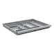 OrgaAer steel pencil tray With inset plastic utensil insert