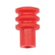 Single wire seal (SEAL) For uninsulated cable connector - SNGLWRESEAL-RED-(2,5-3,3MM)-D3,4MM - 1