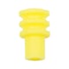 Single wire seal (SEAL) For uninsulated cable connector - SNGLWRESEAL-YELLOW-(1,9-2,5MM)-D2,9MM - 1