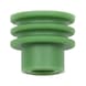 Single wire seal (SEAL) For uninsulated cable connector - SNGLWRESEAL-GREEN-(3,4-4,4MM)-D6,0MM - 1