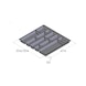 Cutlery tray - CTLINRT-CUTLERY-GREY-500MM - 2