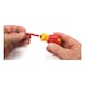 Short insulated screwdriver with 3 interchangeable bits - 2