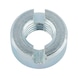 Slotted round nuts DIN 546, zinc-plated steel, blue passivated (A2K) - 1