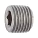 Hexagon socket screw-in nut, tapered thread, imperial DIN 906, steel, plain - 1