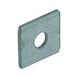 Square washer plain steel - 1