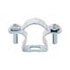 Cable and pipe spacer clip with longitudinal hole - SPCECLIP-CND/CBL-EN20-(20-24MM) - 1