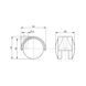 Furniture twin castor rotatable - TWINFRNCSTR-PLA-SILVER-HARD-D40-35KG - 2