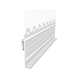 Clip-in profile For aluminium skirting profile - HNGPRFL-MSH-6,5MM-L2,5M - 1
