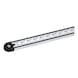 Aluminium airline lashing rail with round cord, perforated For substructures - 1