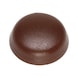 Cover cap For tapping screws, A2 window sill screws, pias window sill screws - CAP-(0126)-R8016-MAHOGANYBROWN-D3,9 - 1