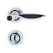 ZD 46 door handle, escutcheon fitting - DH-ZD-46-ROS-WC-(CR)-POL-BLACK - 1