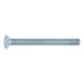 Raised countersunk head screw with H recessed head DIN 966, steel 4.8, zinc-plated, blue passivated (A2K) - 1