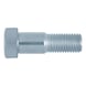 Hexagon shoulder screw with long threaded pin DIN 609, steel 8.8, zinc-plated, blue passivated (A2K) - 1