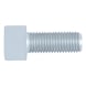 Hexagon Socket Head Cap Screw with metric fine pitch thread ISO 12474/DIN 912, steel 8.8, zinc-plated, blue passivated (A2K) - 1