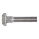 Hammer head bolt with square neck DIN 186, A4 stainless steel, plain - 1
