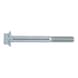 Hexagonal bolt with flange DIN 6921, steel 8.8, zinc-plated, blue passivated (A2K) - 1