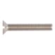 Slotted countersunk head screw ISO 2009, brass, nickel-plated (E2J) - 1