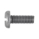 Slotted flat-head screw ISO 1580, steel 4.8, plain - SCR-PANHD-ISO1580-4.8-SL-M6X10 - 1