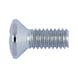 Raised countersunk head screw with H recessed head DIN 966, steel 4.8, chrome-plated (F2J) - 1