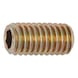 Hexagon socket set screw with truncated cone ISO 4026 steel 45H, zinc-plated yellow chromated (A2K) - 1