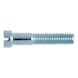 Slotted flat-head screws with small head DIN 920, steel 5.8, zinc-plated, blue passivated (A2K) - 1