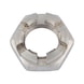 Castellated nut, low profile DIN 937, A2 stainless steel, plain - 1