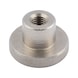 Knurled nut, high profile DIN 466, A1 stainless steel, plain - 1