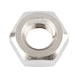 Hexagonal nut, low profile ISO 4035 brass, nickel-plated (E2J) - 1