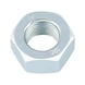 Hexagon nut with fine thread ISO 8673, steel 8, zinc-plated, blue passivated (A2K) - 1