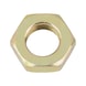 Hexagon nut, low profile with fine thread ISO 8675, steel 5, zinc-plated, yellow chromated (A3C) - 1