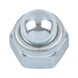 Hexagonal cap nut with clamping piece (non-metallic insert) DIN 986, steel 6, zinc-plated, blue passivated (A2K) - 1