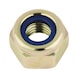 Hexagonal nut, high profile with clamping piece (non-metal insert) - 1