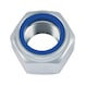 Hexagonal nut, high profile with clamping piece (non-metal insert) DIN 982, steel 10, zinc-plated, blue passivated (A2K) - 1
