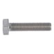 Hexagonal bolt with thread up to head for pressure container construction DIN 933, A2 stainless steel, plain - 1