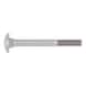Round head screw with square neck DIN 603, A2 stainless steel, plain - 1