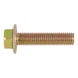 Hexagon head serrated screw with flange W-0274, steel 8.8, zinc-plated, yellow chromated (A2C) - 1