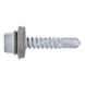 Self-drilling screw Piasta, hexagon, flange+seal - 1