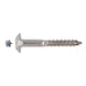 Safety screw A2 stainless steel, plain, wood screw thread - SCR-PANHD-WO-A2-AW40-7X50 - 1