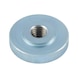 Knurled nuts, low type DIN/WN 467, steel 5, zinc plated, blue passivated (A2K) - NUT-KNRL-DIN467-5-(A2K)-M5 - 1