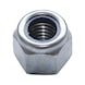 Ecrou hexagonal frein tout métal (insert non métallique) ISO 7040, acier 10, zinc-nickel, argent (ZNSHL) - 1